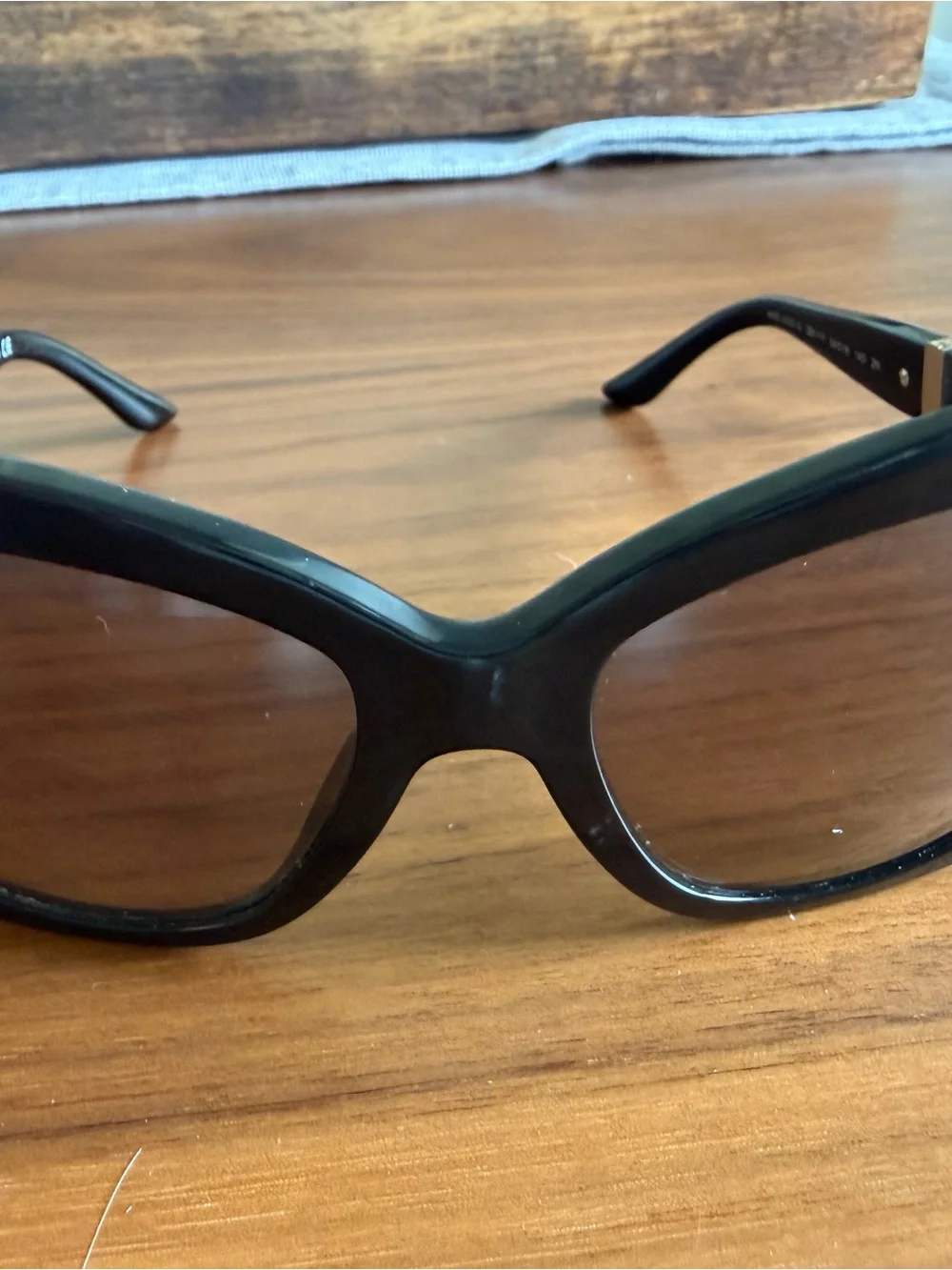 Versace Black Oversized Cat-Eye Sunglasses